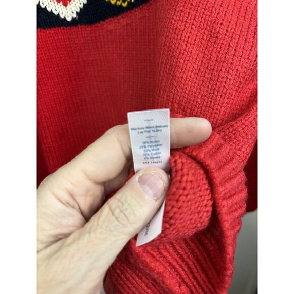 Marine Layer NWT Archive Alpine Holiday Fair Isle Sweater Wool Alpaca Sz Medium - Picture 10 of 11